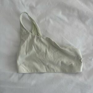Ribbed nulu asymmetrical bra